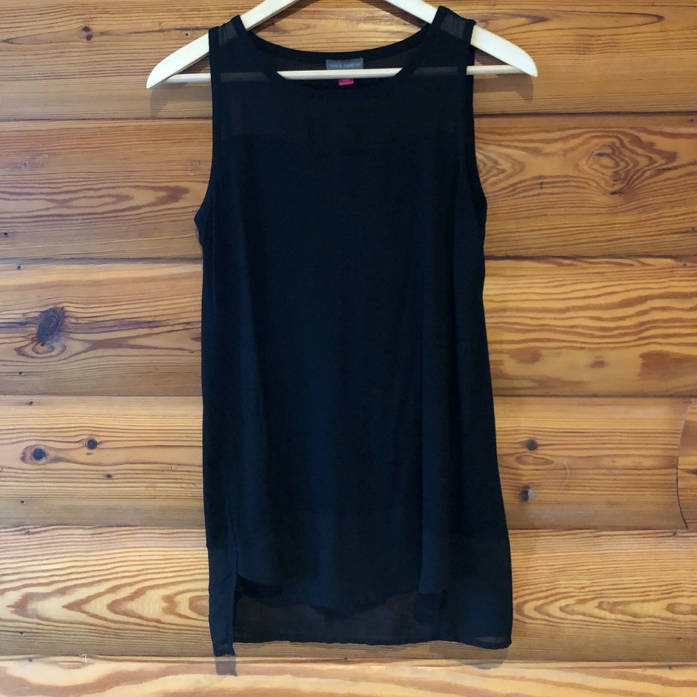 Vince Camuto Black Sleeveless Top